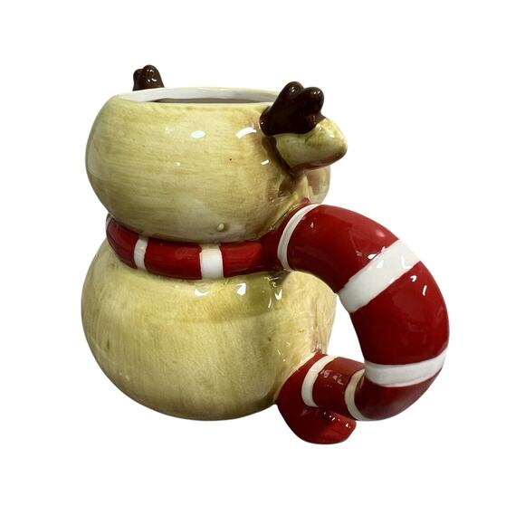 Johanna Parker Ceramic 16oz Vintage Snowman & Reindeer Coffee Cocoa Mug - Picture 13 of 16